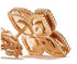 18kt rose gold diamond Princess Flower earrings